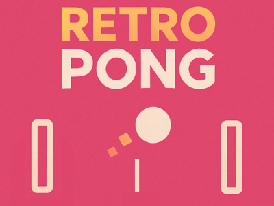 Retro Pong background